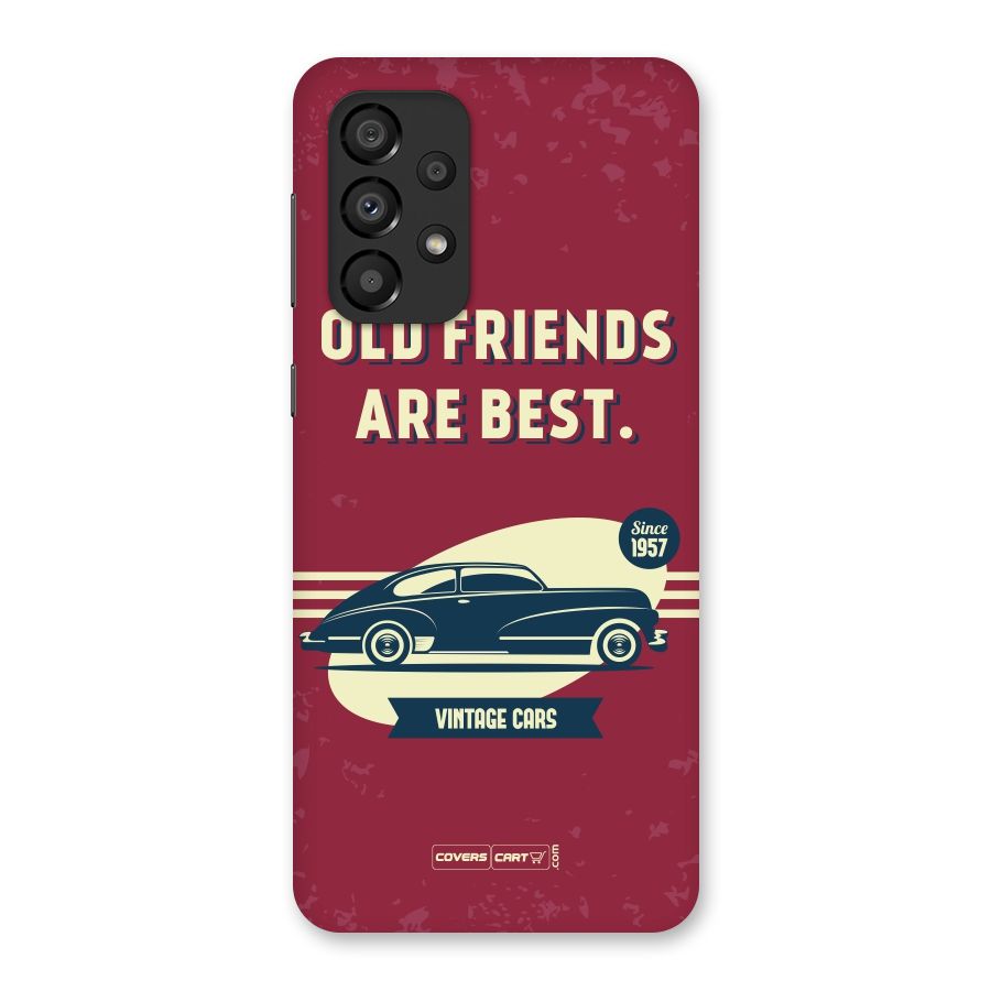 Old Friends Vintage Car Back Case for Galaxy A33 5G