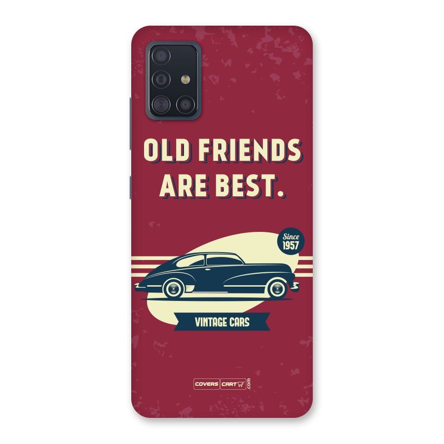 Old Friends Vintage Car Back Case for Galaxy A51