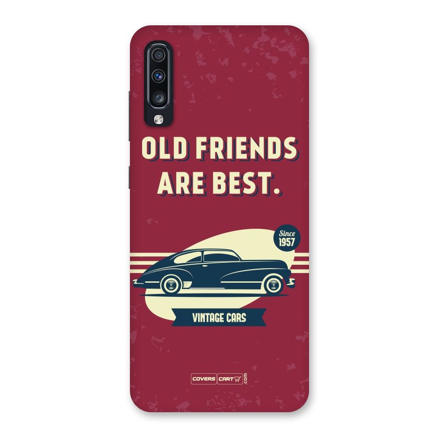 Old Friends Vintage Car Back Case for Galaxy A70