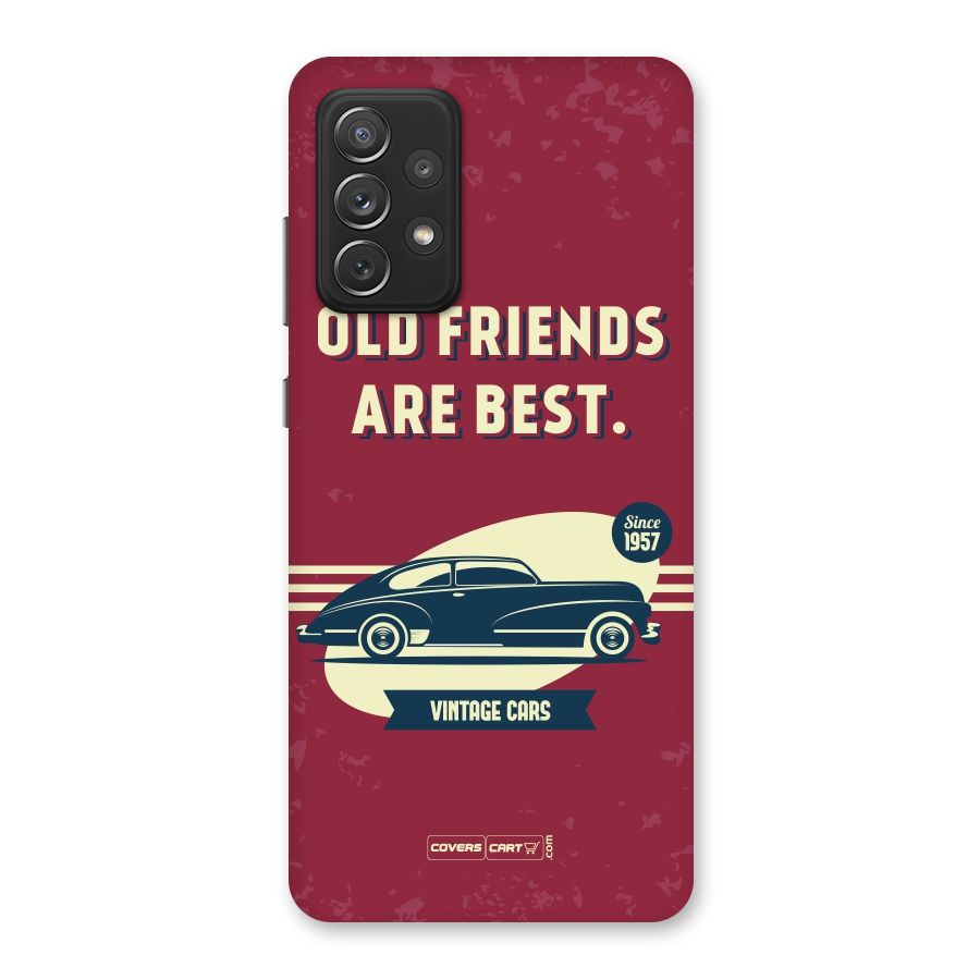 Old Friends Vintage Car Back Case for Galaxy A72