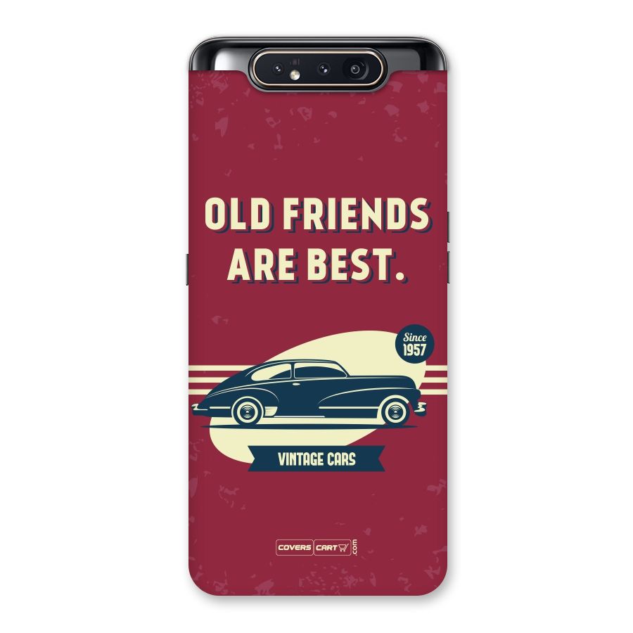 Old Friends Vintage Car Back Case for Galaxy A80