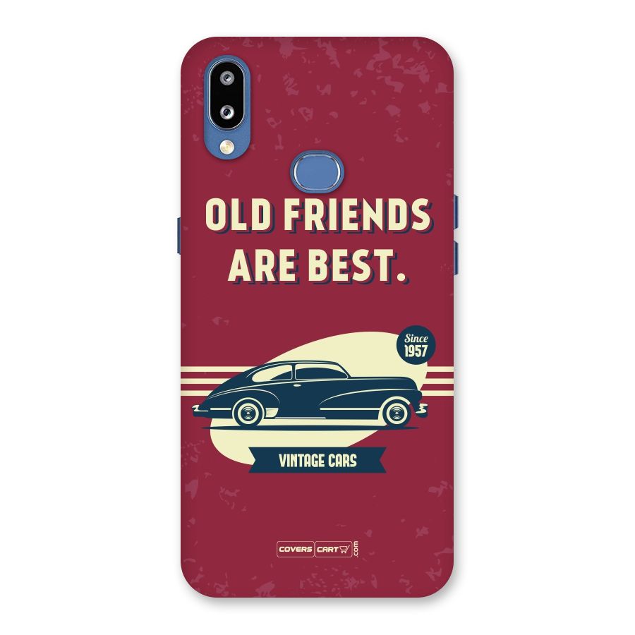 Old Friends Vintage Car Back Case for Galaxy M01s