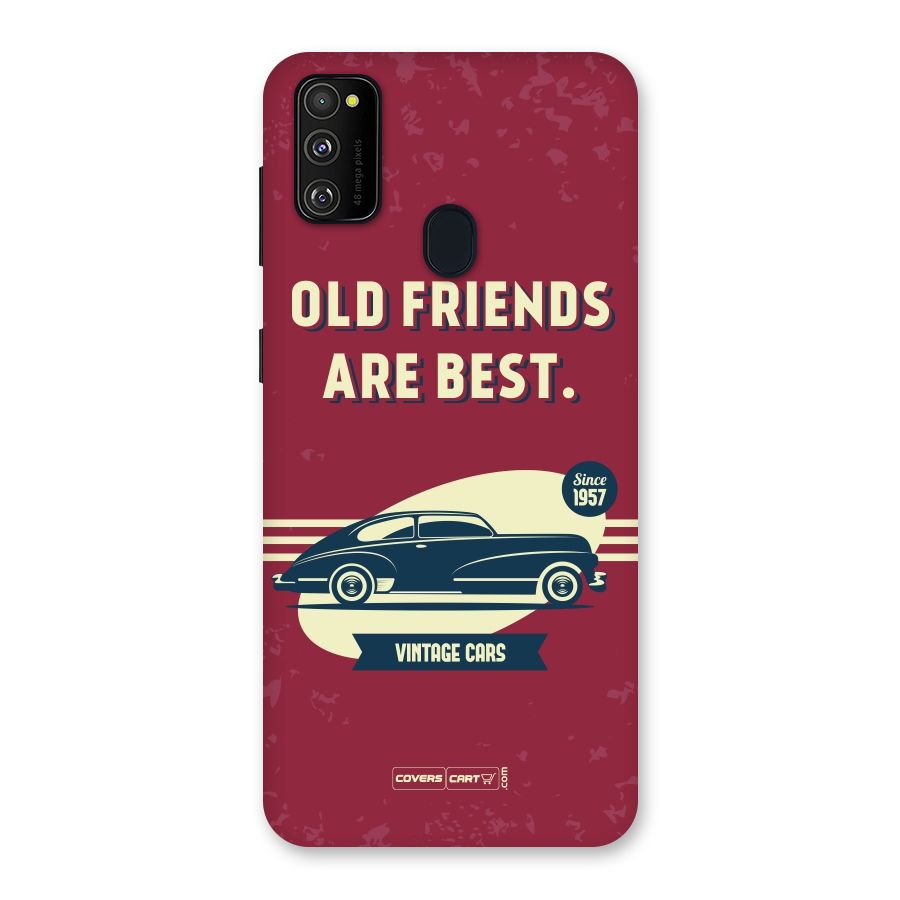 Old Friends Vintage Car Back Case for Galaxy M21