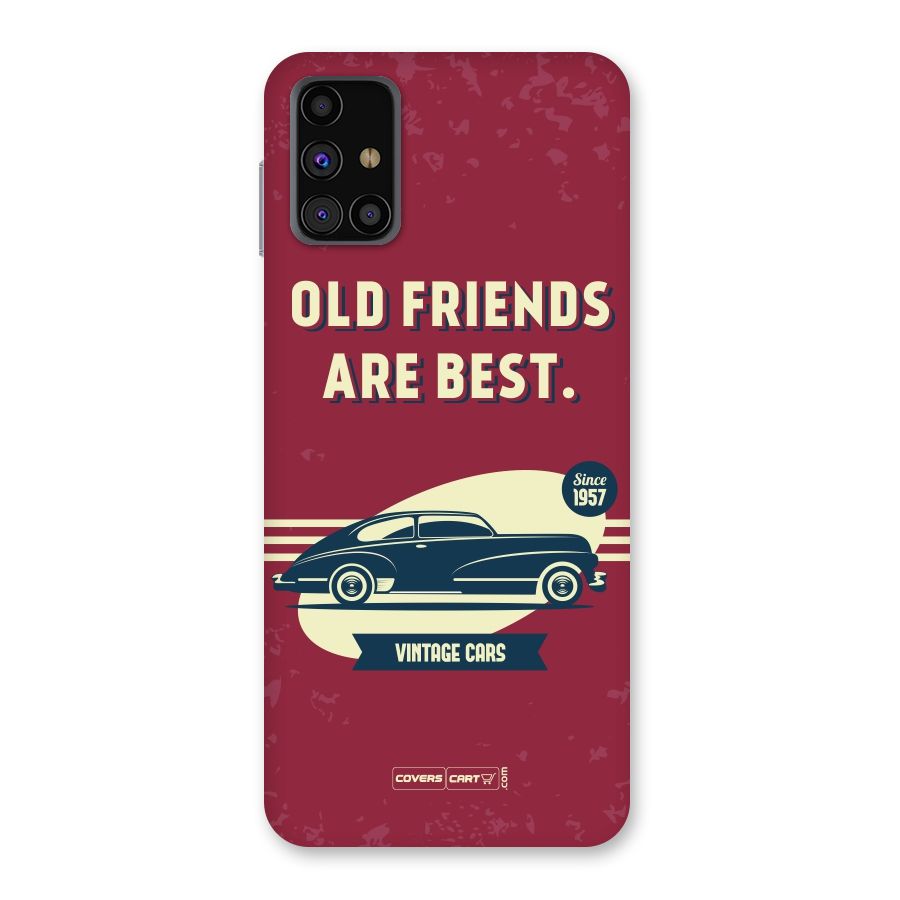 Old Friends Vintage Car Back Case for Galaxy M31s