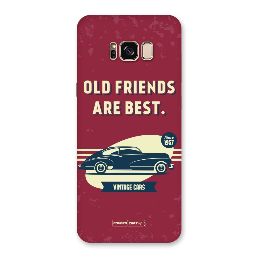 Old Friends Vintage Car Back Case for Galaxy S8 Plus