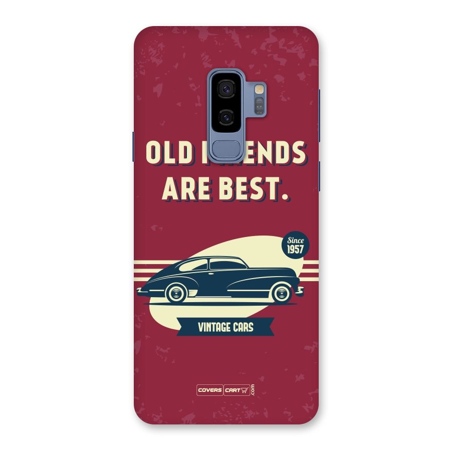 Old Friends Vintage Car Back Case for Galaxy S9 Plus