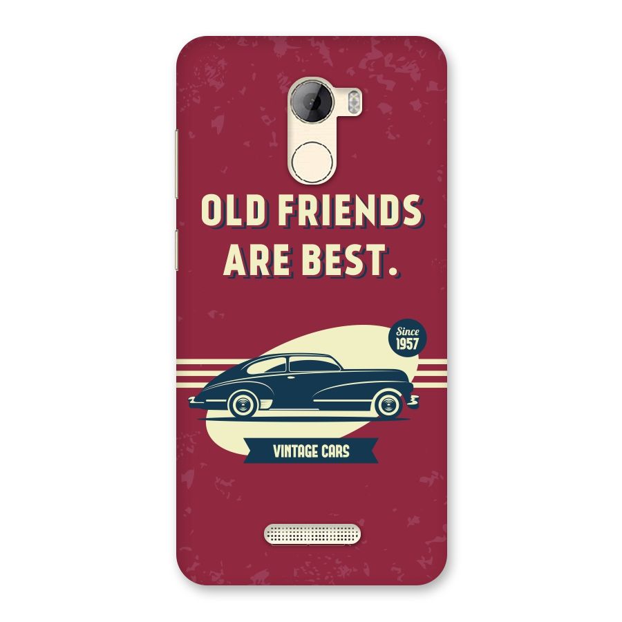 Old Friends Vintage Car Back Case for Gionee A1 LIte