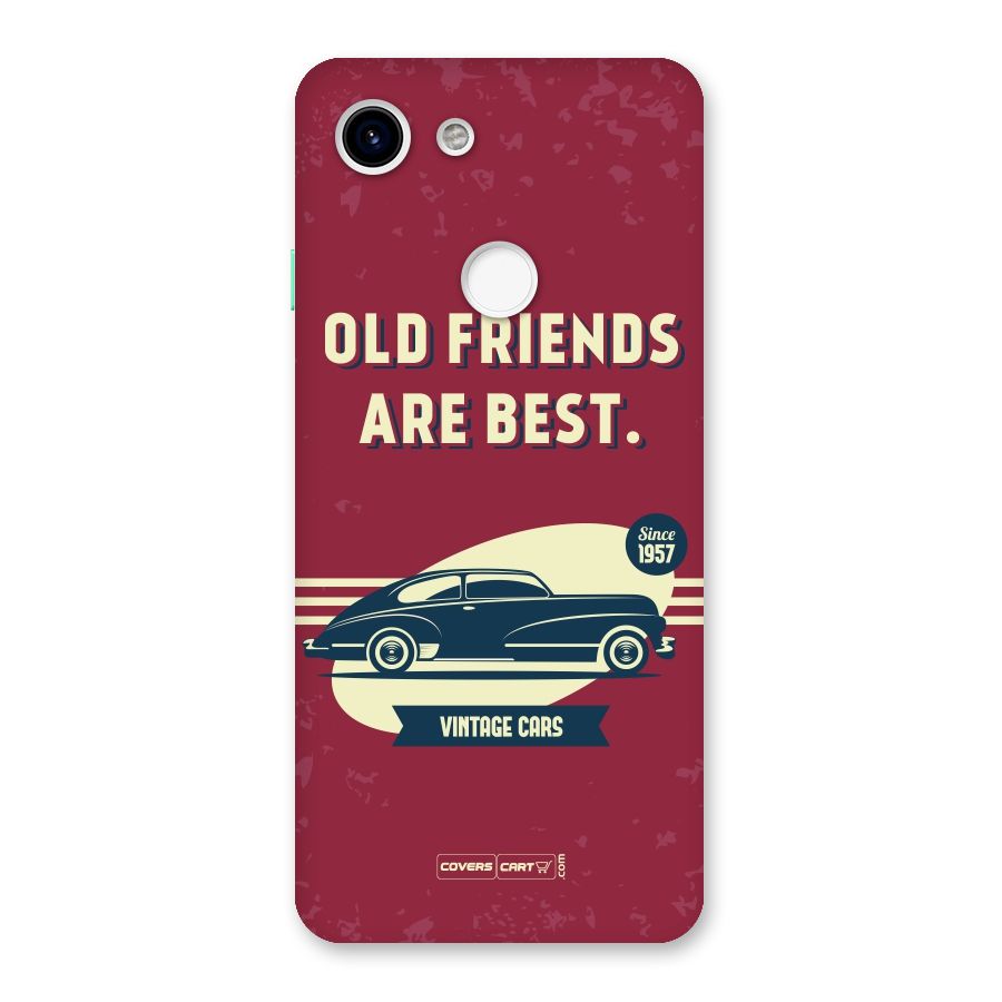 Old Friends Vintage Car Back Case for Google Pixel 3