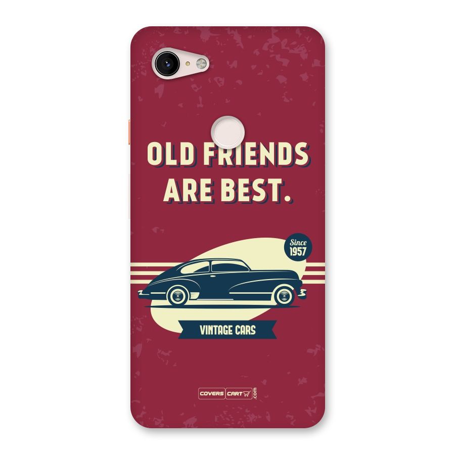 Old Friends Vintage Car Back Case for Google Pixel 3 XL