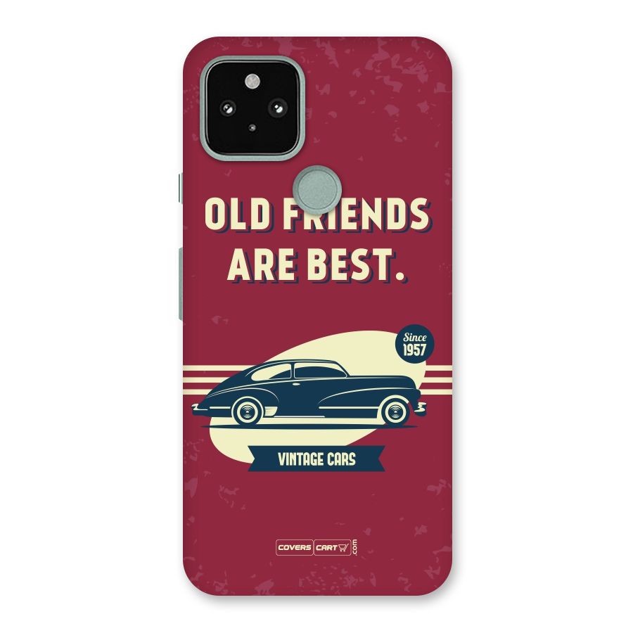 Old Friends Vintage Car Back Case for Google Pixel 5
