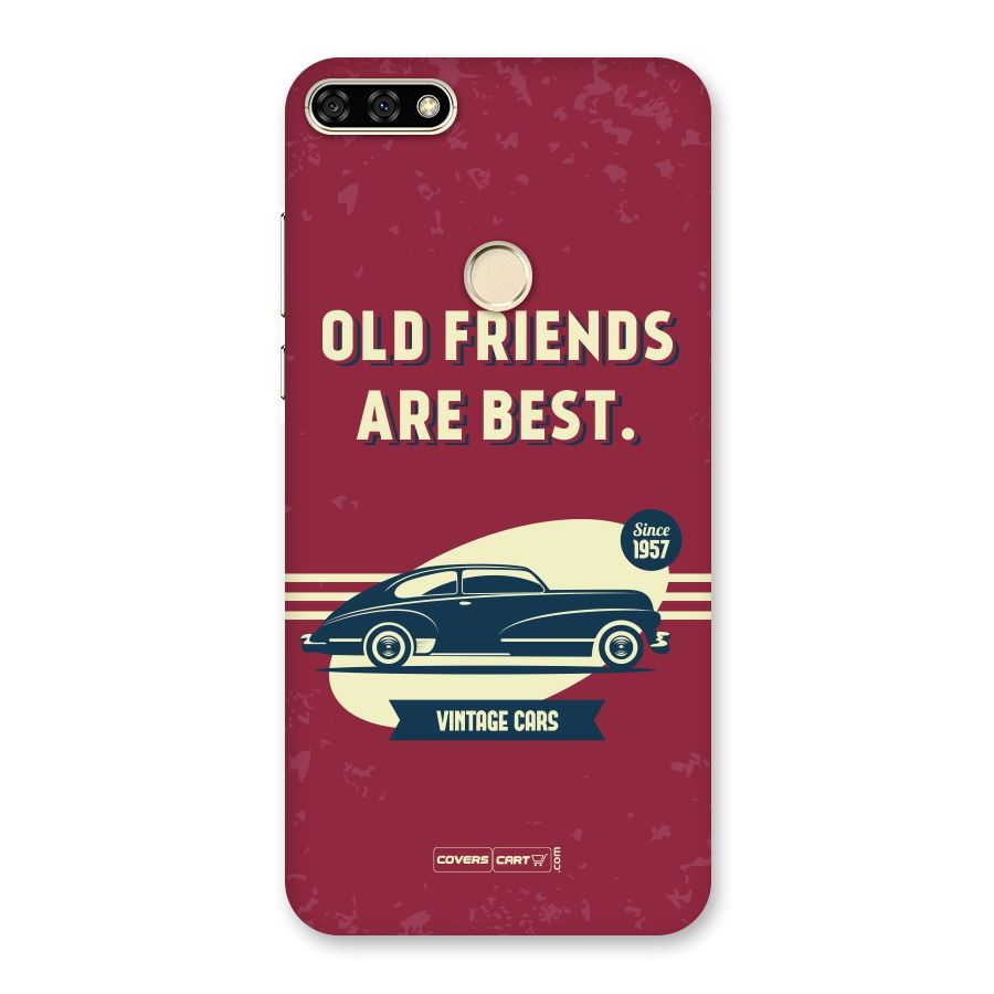Old Friends Vintage Car Back Case for Honor 7A