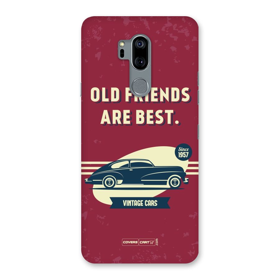 Old Friends Vintage Car Back Case for LG G7