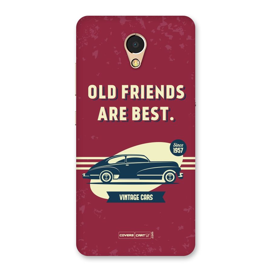 Old Friends Vintage Car Back Case for Lenovo P2