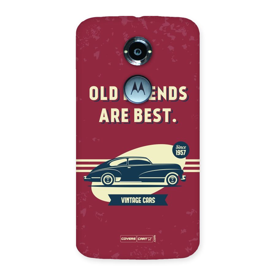 Old Friends Vintage Car Back Case for Moto X 2nd Gen