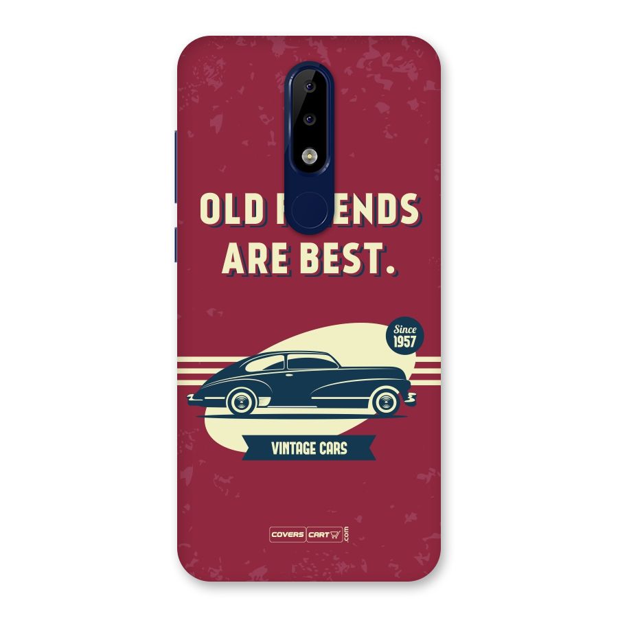 Old Friends Vintage Car Back Case for Nokia 5.1 Plus