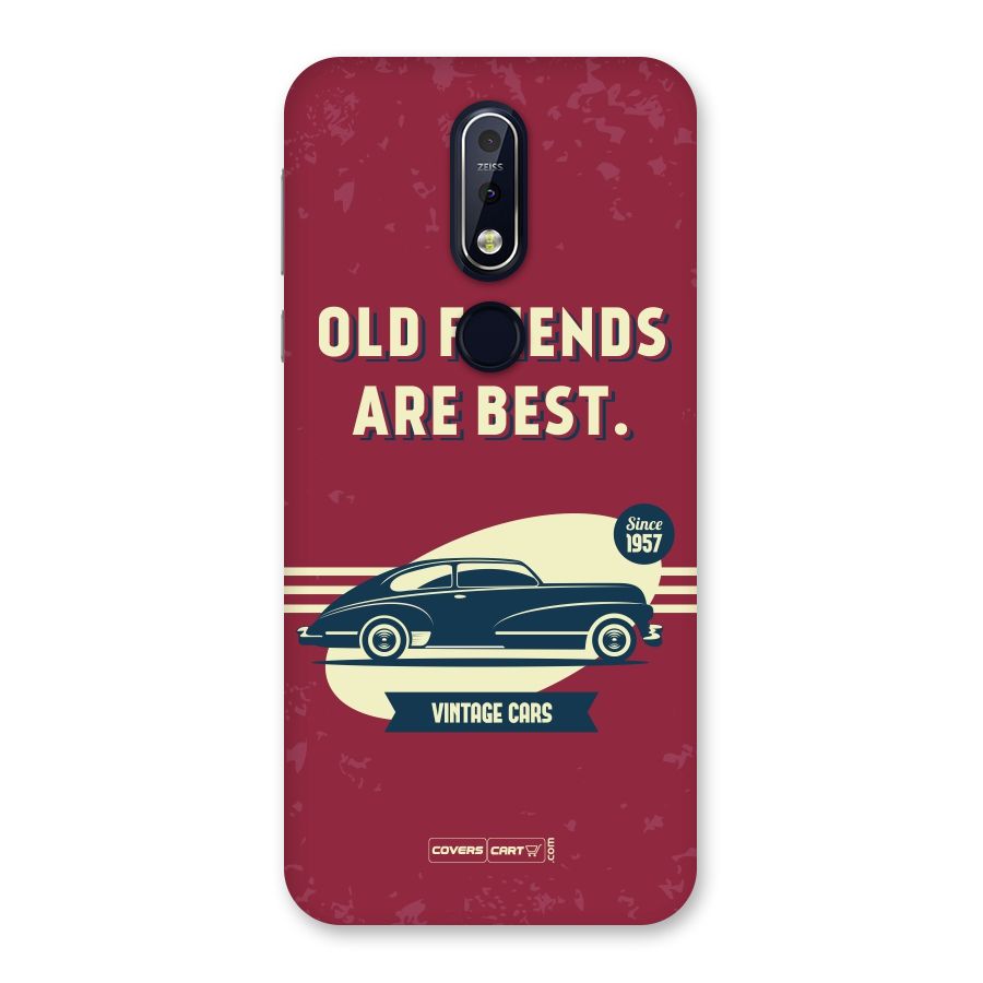 Old Friends Vintage Car Back Case for Nokia 7.1