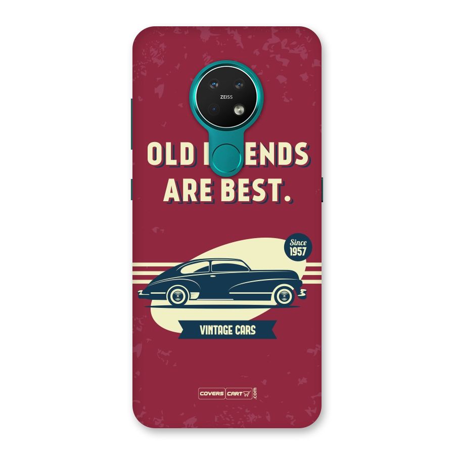 Old Friends Vintage Car Back Case for Nokia 7.2