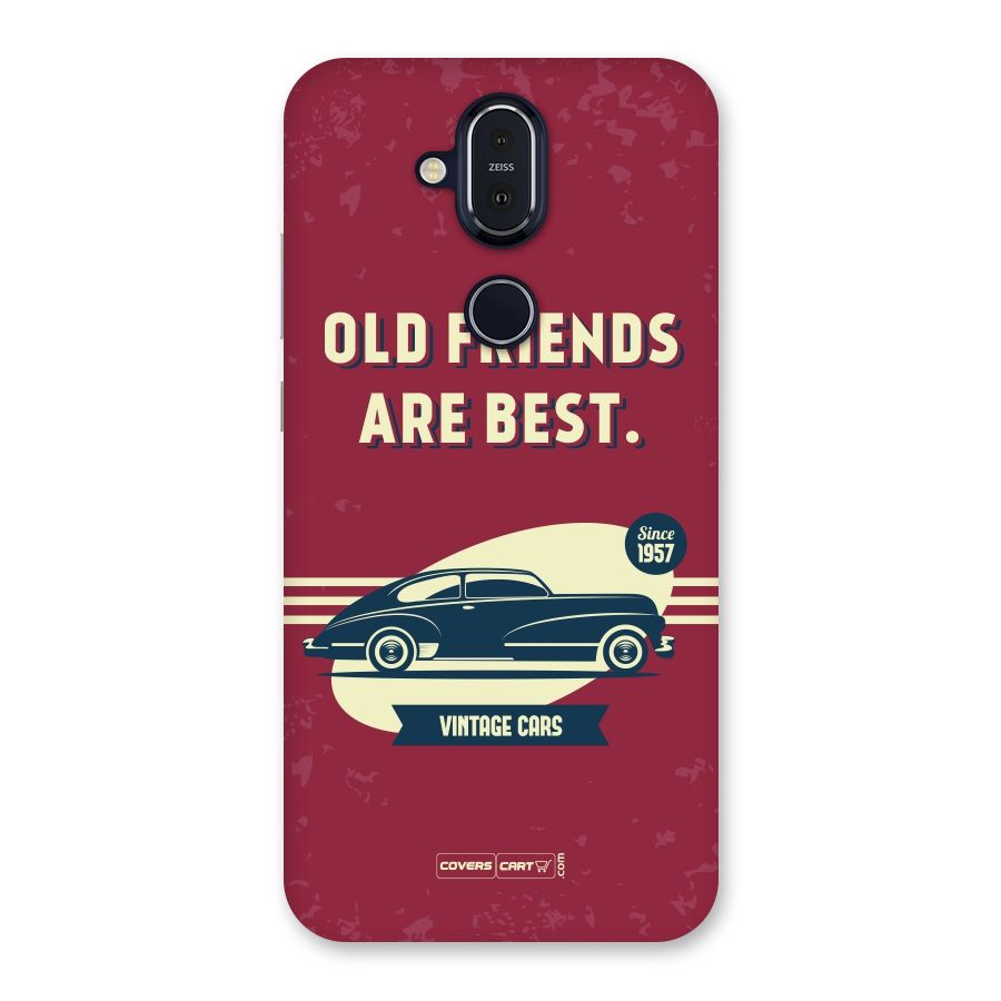 Old Friends Vintage Car Back Case for Nokia 8.1