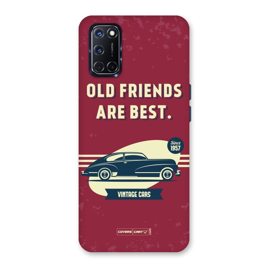 Old Friends Vintage Car Back Case for Oppo A52