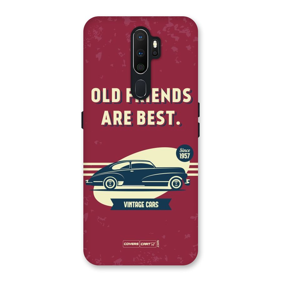 Old Friends Vintage Car Back Case for Oppo A5 (2020)