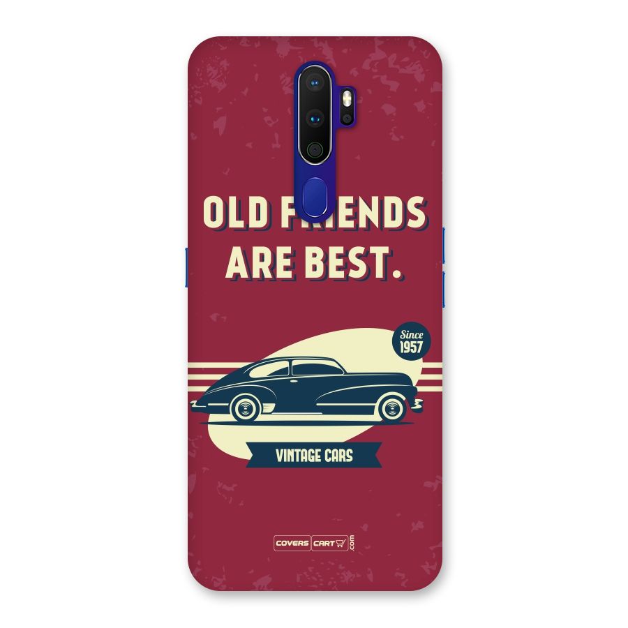 Old Friends Vintage Car Back Case for Oppo A9 (2020)