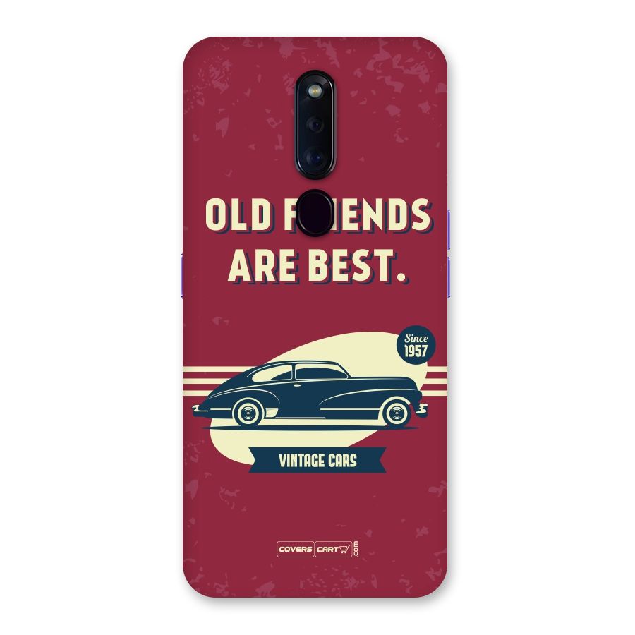 Old Friends Vintage Car Back Case for Oppo F11 Pro