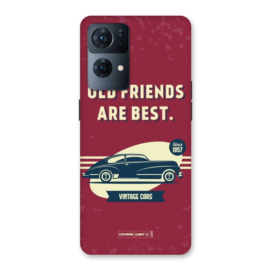 Old Friends Vintage Car Back Case for Oppo Reno7 Pro 5G