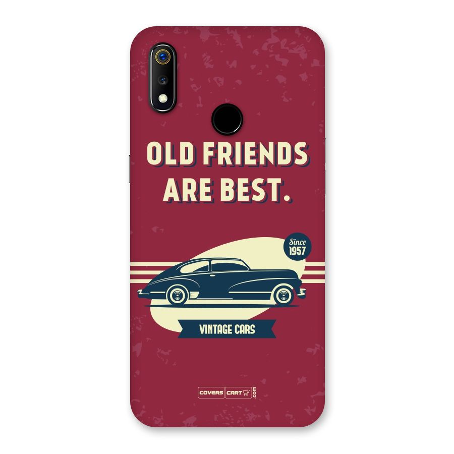 Old Friends Vintage Car Back Case for Realme 3