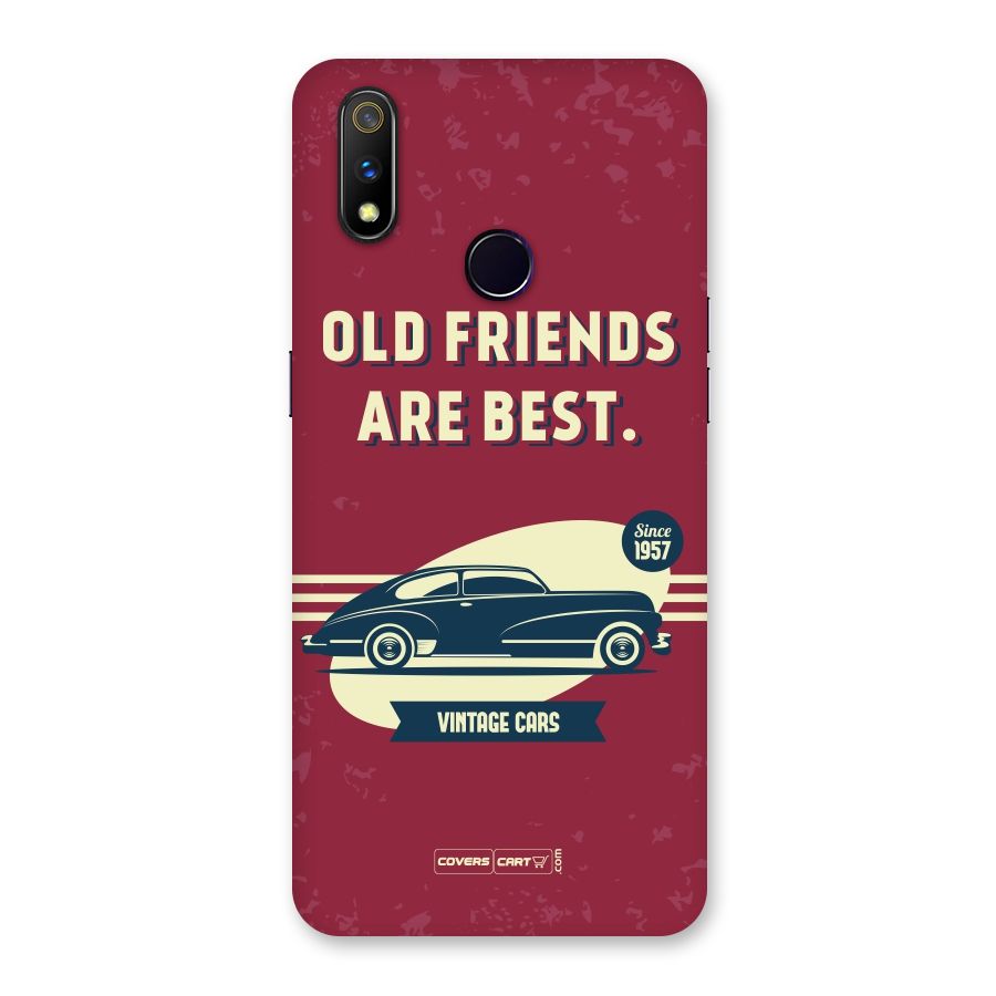 Old Friends Vintage Car Back Case for Realme 3 Pro