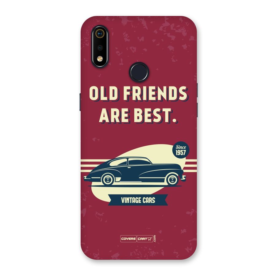 Old Friends Vintage Car Back Case for Realme 3i