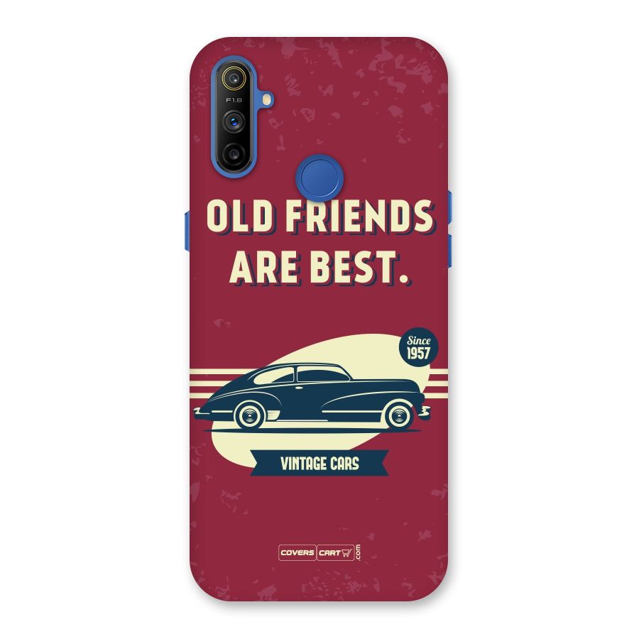 Old Friends Vintage Car Back Case for Realme Narzo 10A