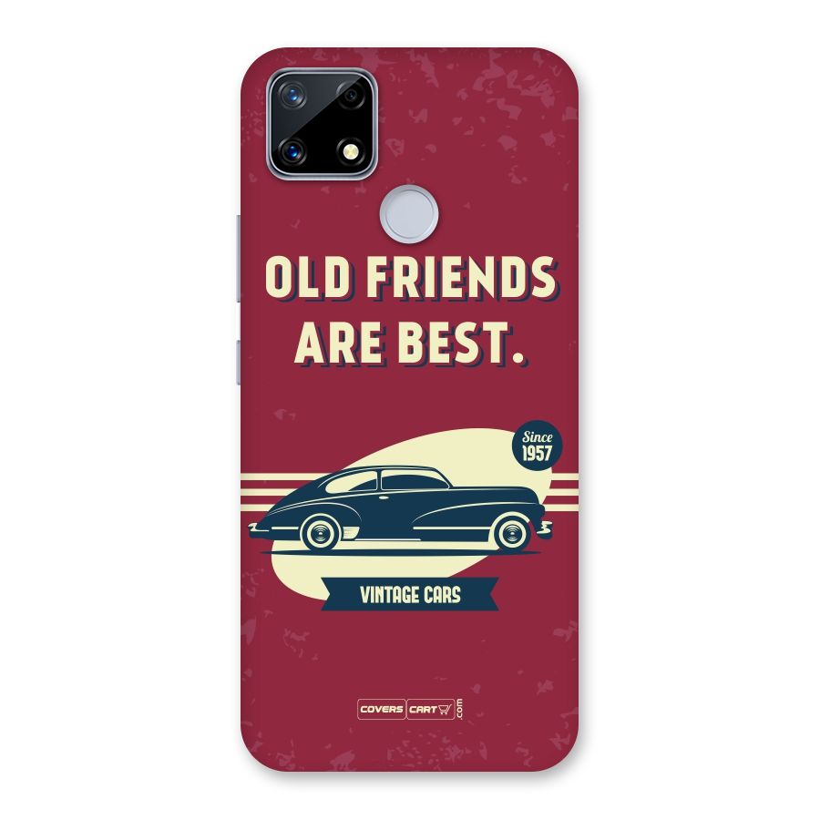 Old Friends Vintage Car Back Case for Realme Narzo 20