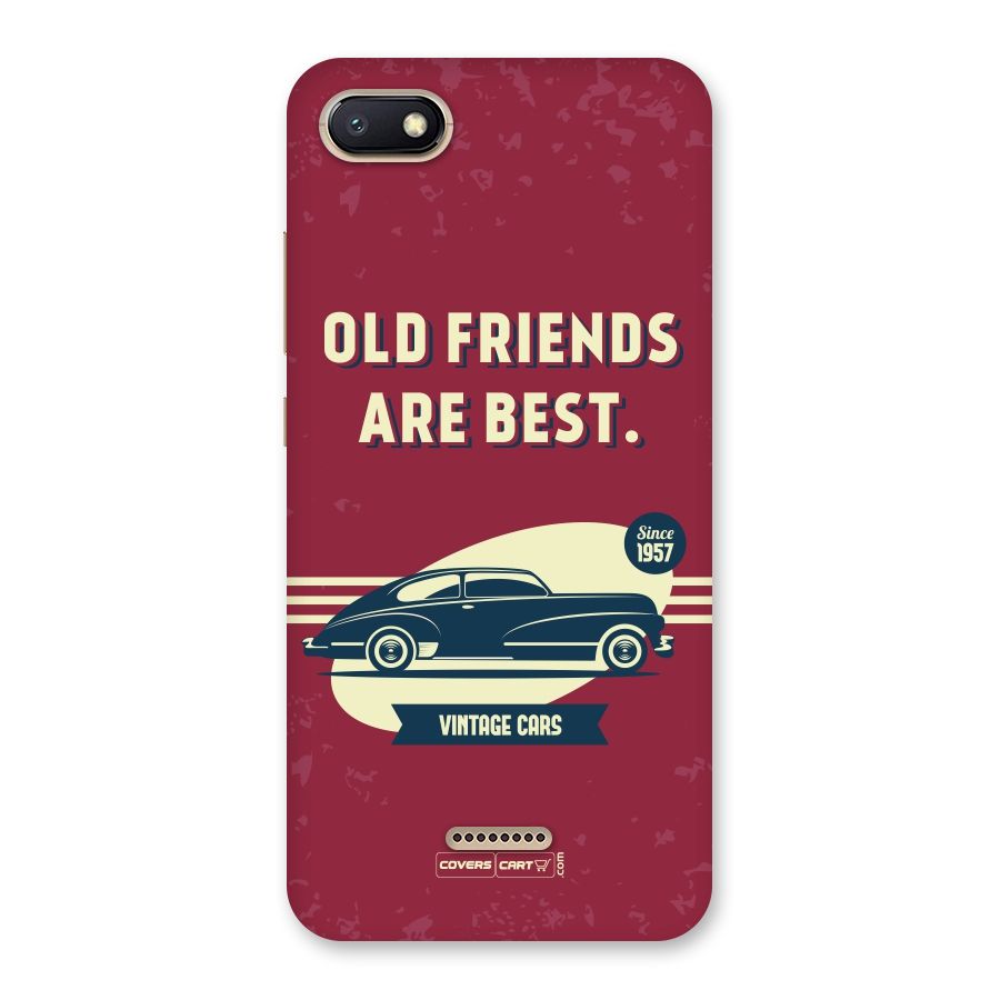 Old Friends Vintage Car Back Case for Redmi 6A