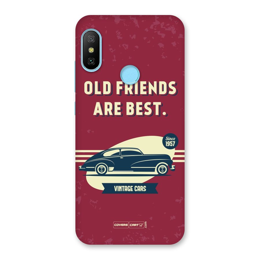 Old Friends Vintage Car Back Case for Redmi 6 Pro