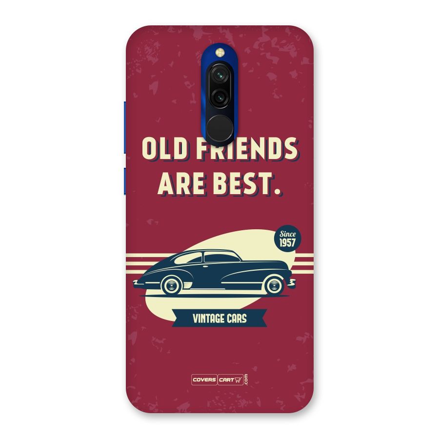 Old Friends Vintage Car Back Case for Redmi 8