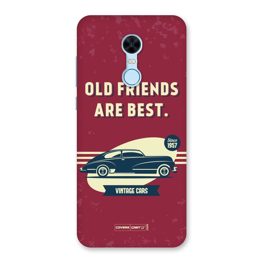 Old Friends Vintage Car Back Case for Redmi Note 5
