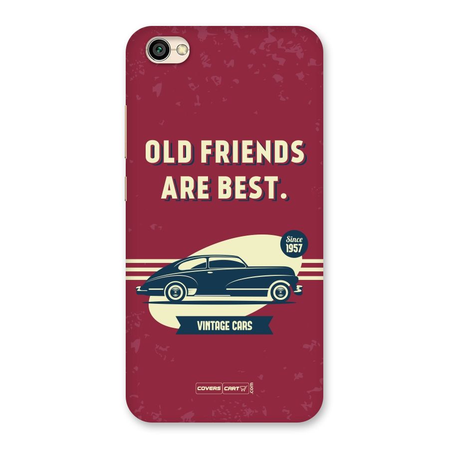 Old Friends Vintage Car Back Case for Redmi Y1 Lite