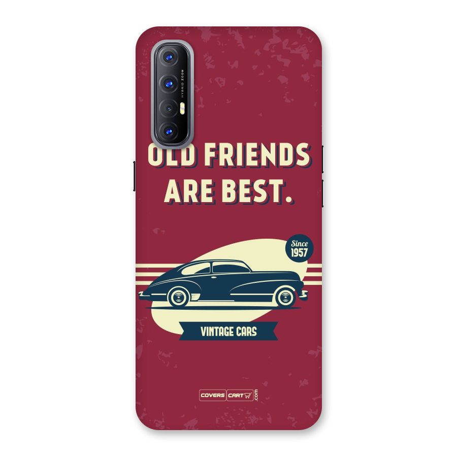 Old Friends Vintage Car Back Case for Reno3 Pro
