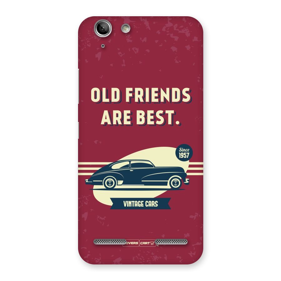 Old Friends Vintage Car Back Case for Vibe K5