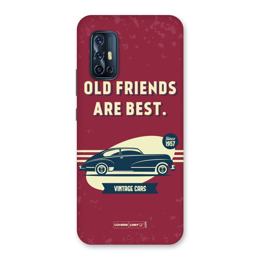 Old Friends Vintage Car Back Case for Vivo V17