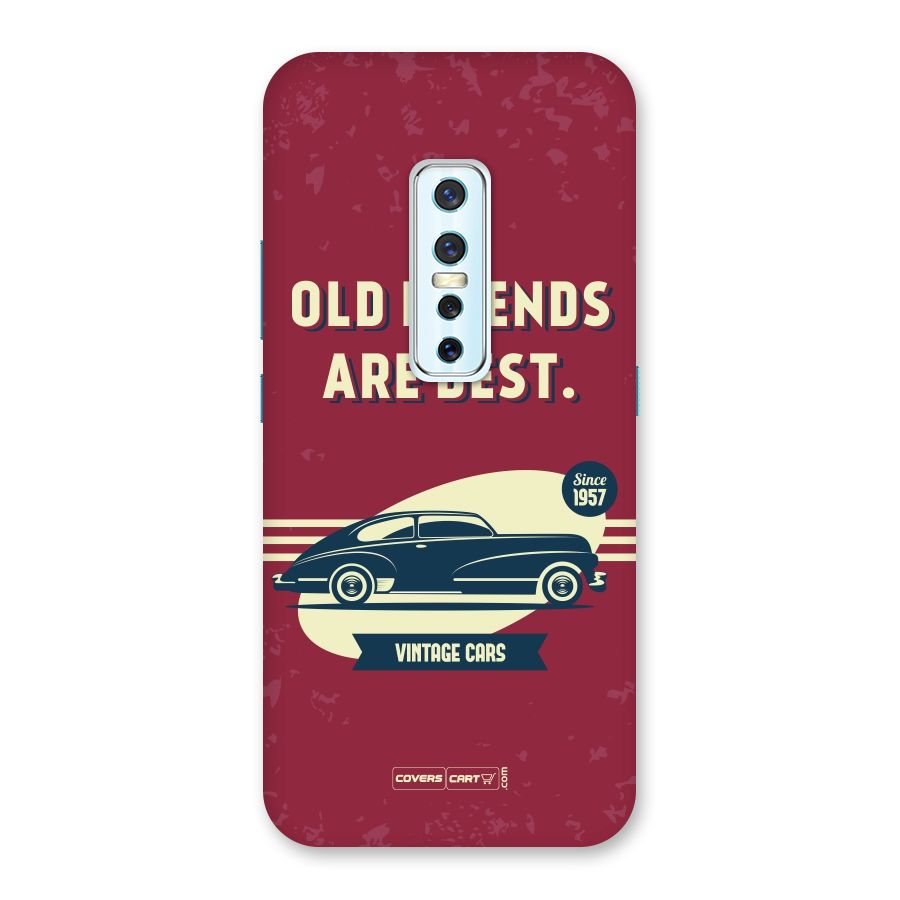 Old Friends Vintage Car Back Case for Vivo V17 Pro