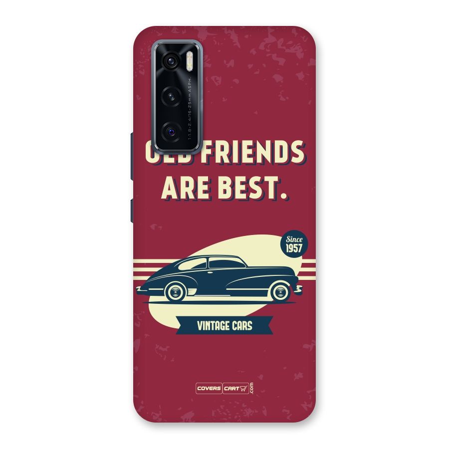 Old Friends Vintage Car Back Case for Vivo V20 SE