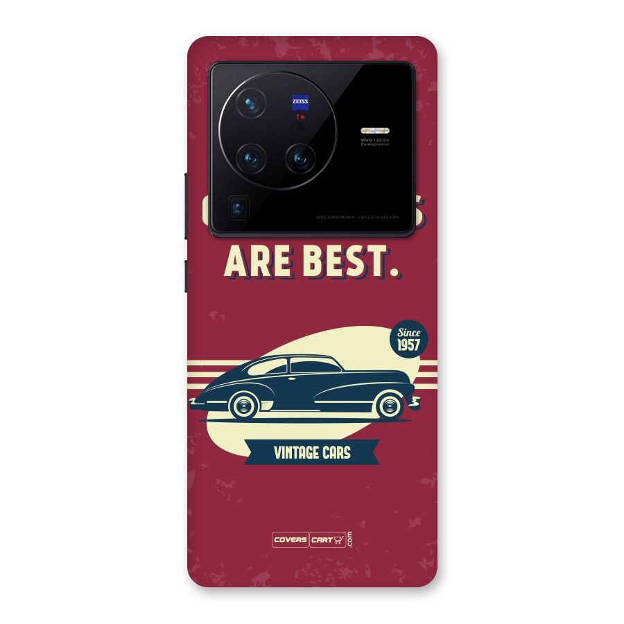 Old Friends Vintage Car Back Case for Vivo X80 Pro