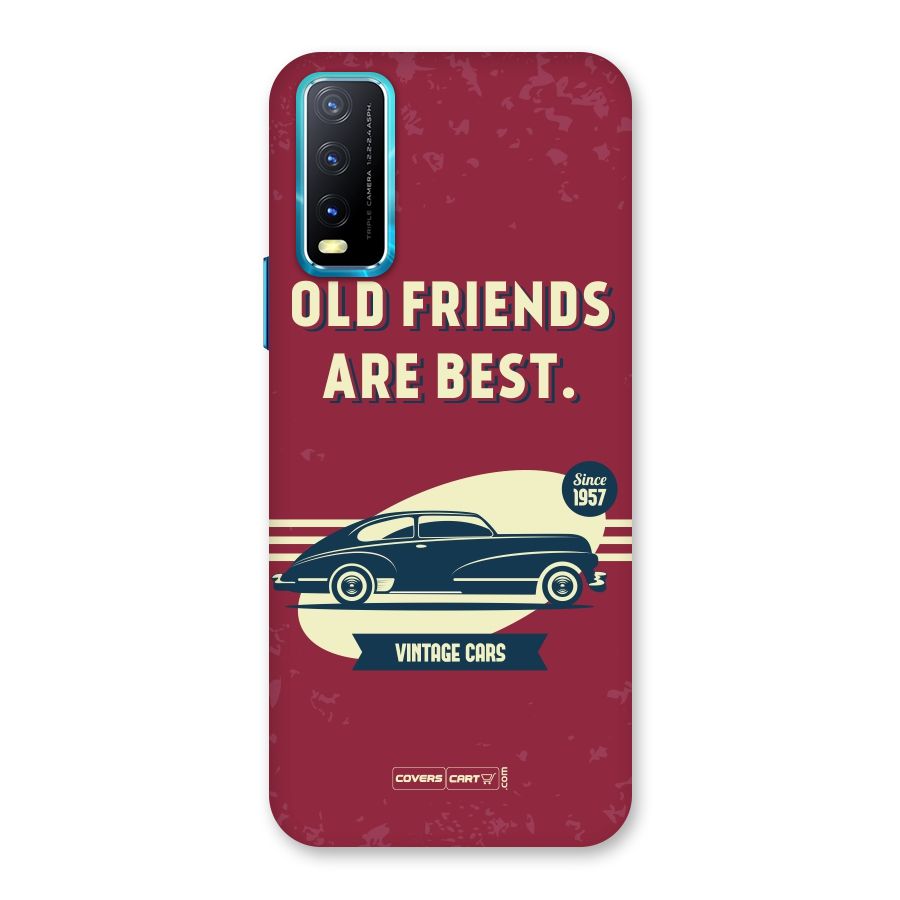 Old Friends Vintage Car Back Case for Vivo Y20