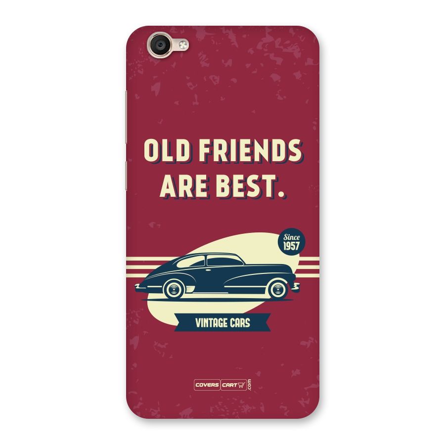 Old Friends Vintage Car Back Case for Vivo Y55s