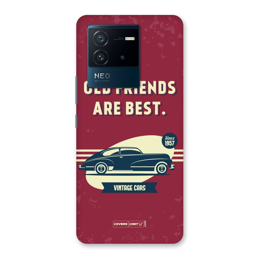 Old Friends Vintage Car Back Case for Vivo iQOO Neo 6 5G