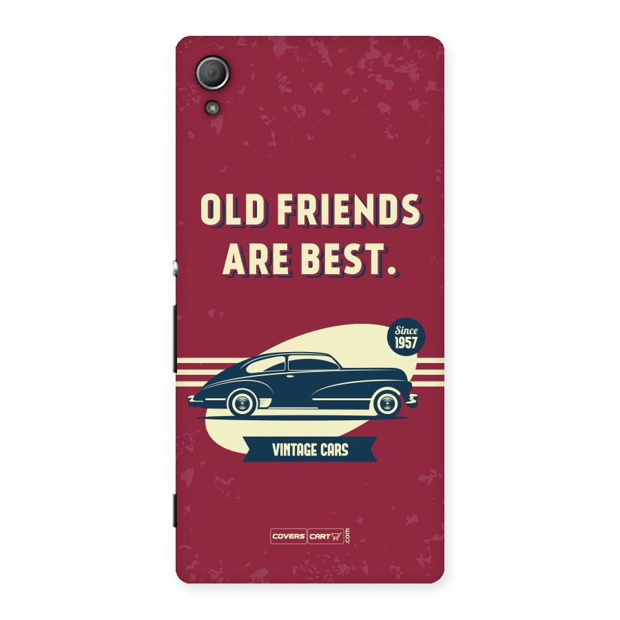 Old Friends Vintage Car Back Case for Xperia Z3 Plus