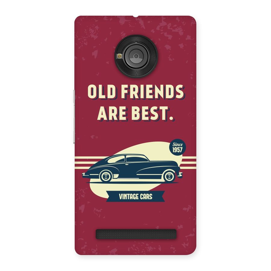 Old Friends Vintage Car Back Case for Yu Yunique