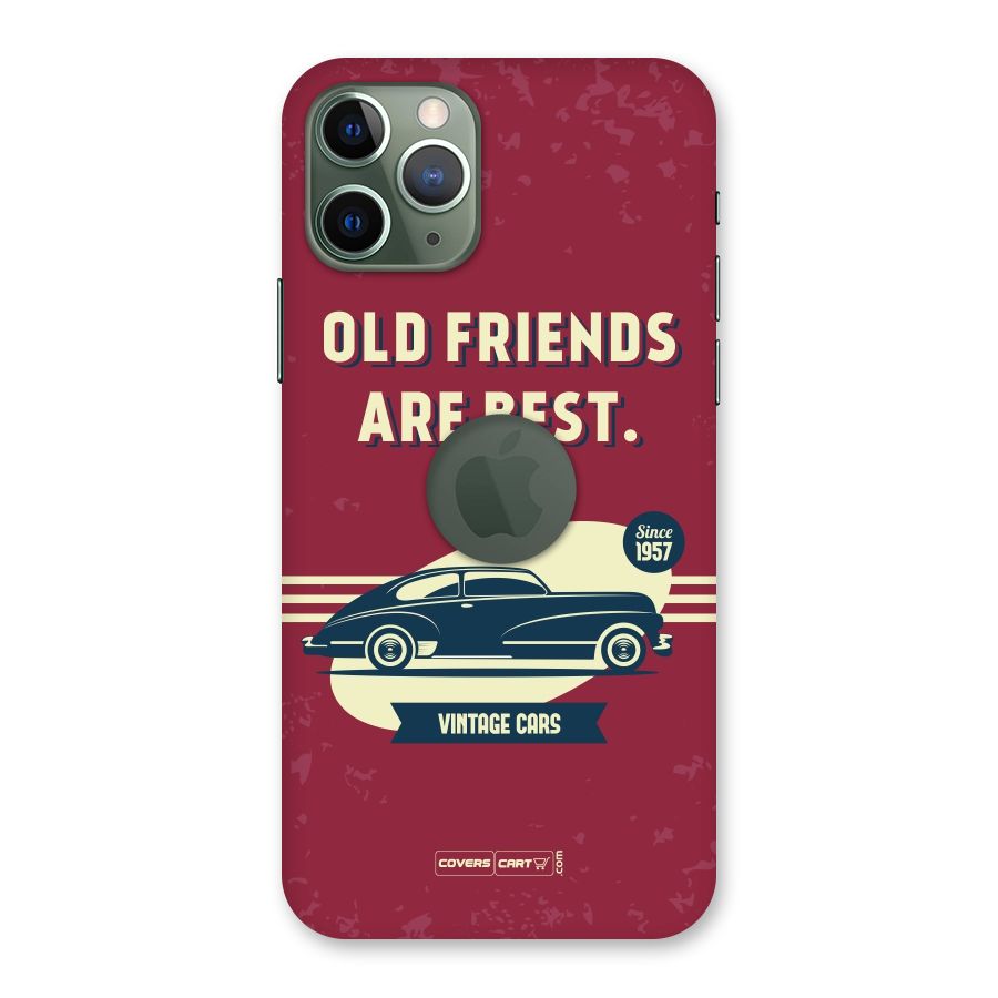 Old Friends Vintage Car Back Case for iPhone 11 Pro Logo  Cut