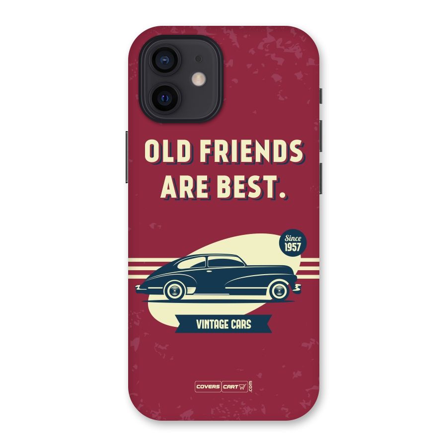 Old Friends Vintage Car Back Case for iPhone 12